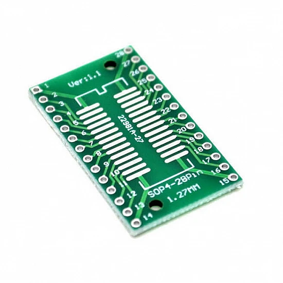 SOP28 to DIP28 Adapter Converter PCB Board SOP28 to DIP28 Adapter Converter PCB Board