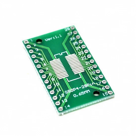 SOP28 to DIP28 Adapter Converter PCB Board SOP28 to DIP28 Adapter Converter PCB Board