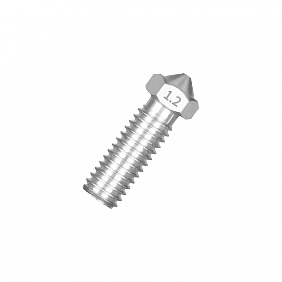 Stainless Steel 1.75/1.2mm E3D Nozzle Stainless Steel 1.75/1.2mm E3D Nozzle