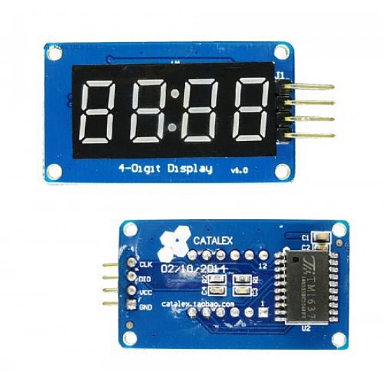 TM1637 4 Bits Digital Tube LED Display Module With Clock Display for Arduino TM1637 4 Bits Digital Tube LED Display Module With Clock Display for Arduino