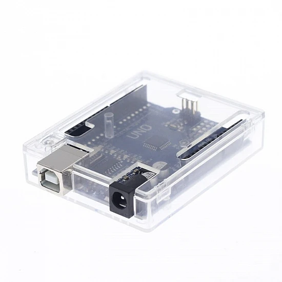 Transparent Acrylic Glossy Case Enclosure Box for Arduino UNO R3 Transparent Acrylic Glossy Case Enclosure Box for Arduino UNO R3