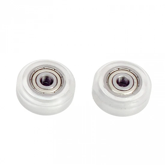 Transparent POM Wheel Pulley with Double Bearing for 3D Printer CNC Machine Transparent POM Wheel Pulley with Double Bearing for 3D Printer CNC Machine