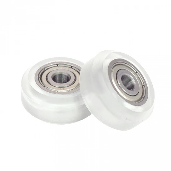 Transparent POM Wheel Pulley with Double Bearing for 3D Printer CNC Machine Transparent POM Wheel Pulley with Double Bearing for 3D Printer CNC Machine