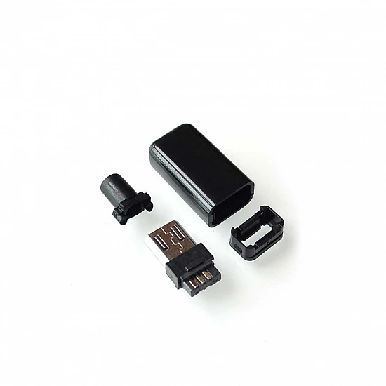 USB Plug Male Head Micro Interface 5P Welding Type 4 in 1 DIY Kit USB Plug Male Head Micro Interface 5P Welding Type 4 in 1 DIY Kit
