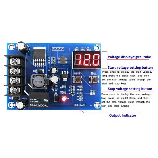 XH-M603 Lithium Battery Charge Control Module XH-M603 Lithium Battery Charge Control Module