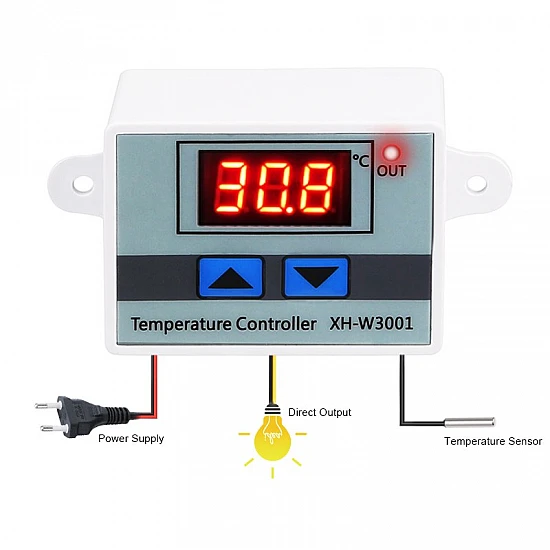 XH-W3001 220V AC Digital Temperature Controller Microcomputer Thermostat Switch Module XH-W3001 220V AC Digital Temperature Controller Microcomputer Thermostat Switch Module