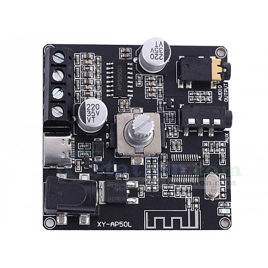 XY-AP50L 50WX2 Mini bluetooth 5.0 Wireless Audio Power Digital Amplifier Board Stereo Amp 3.5MM AUX USB APP XY-AP50L 50WX2 Mini bluetooth 5.0 Wireless Audio Power Digital Amplifier Board Stereo Amp 3.5MM AUX USB APP