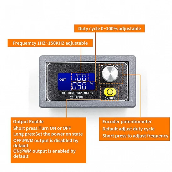 XY-PWM1 Signal Generator Module With Switch XY-PWM1 Signal Generator Module With Switch