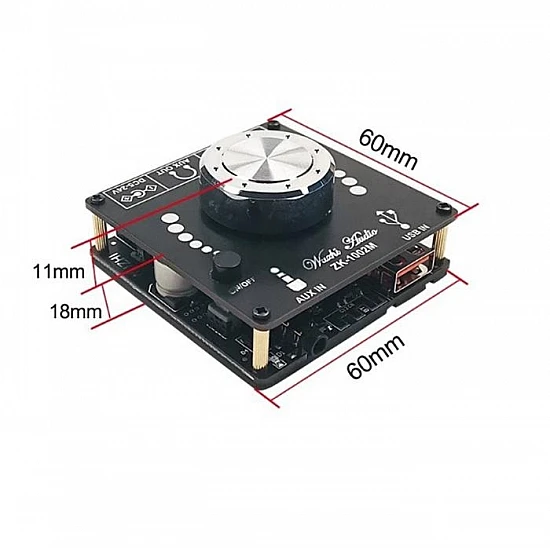 ZK-1002M 100WX2 Stereo Bluetooth 5.0 Power Audio Amplifier Board