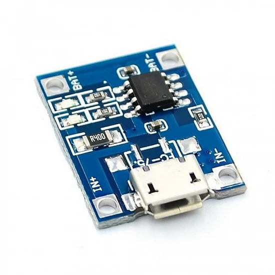 TP4056 1A Li-ion Lithium Battery Charging Module – Micro USB TP4056 1A Li-ion Lithium Battery Charging Module – Micro USB
