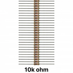 50 piece of 10K ohm Resistor