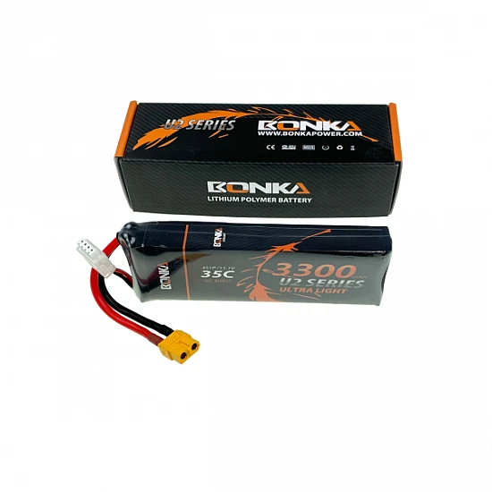 11.1v 3300mAh 35C 3S1P Bonka Lipo Battery - High Quality 11.1v 3300mAh 35C 3S1P Bonka Lipo Battery - High Quality