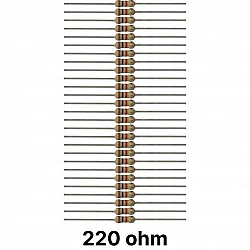 50 piece of 220 ohm Resistor
