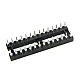 28 Pin Narrow Machine tooled IC Socket (Round IC Base) 28 Pin Narrow Machine tooled IC Socket (Round IC Base)