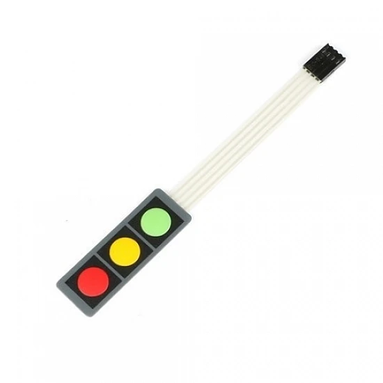 3 Key 3×1 Matrix Membrane Switch Keypad 3 Key 3×1 Matrix Membrane Switch Keypad
