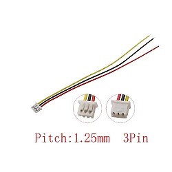 3 Pin 1.25mm Single Head DuPont Terminal Wire