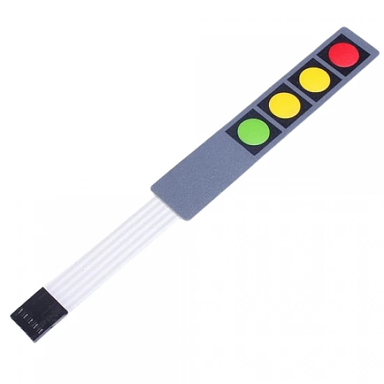 4 Key 4×1 Matrix Membrane Switch Keypad 4 Key 4×1 Matrix Membrane Switch Keypad