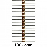 50 piece of 100K ohm Resistor