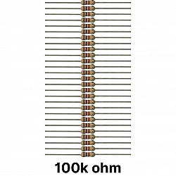 50 piece of 100K ohm Resistor