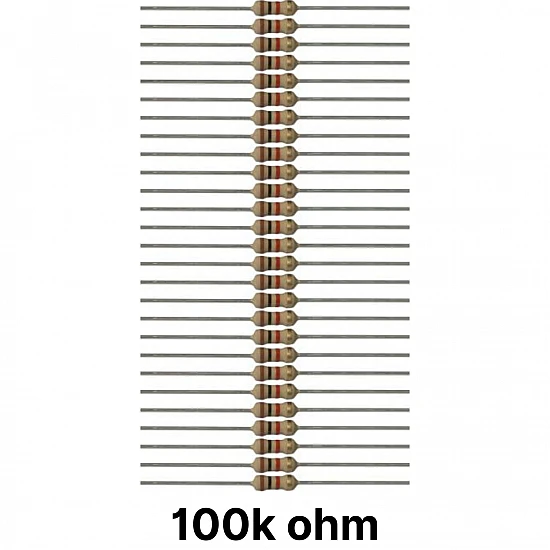 50 piece of 100K ohm Resistor