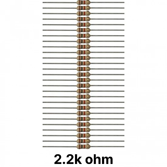 50 piece of 2.2k ohm Resistor 50 piece of 2.2k ohm Resistor