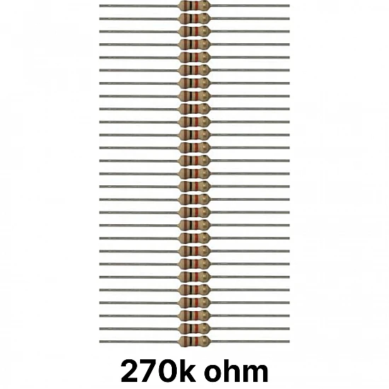 50 piece of 270K ohm Resistor 50 piece of 270K ohm Resistor