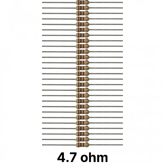 50 piece of 4.7 (4R7) ohm Resistor 50 piece of 4.7 (4R7) ohm Resistor