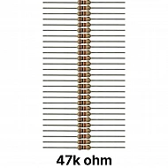 50 piece of 47K ohm Resistor