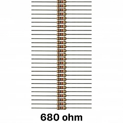50 piece of 680 ohm Resistor
