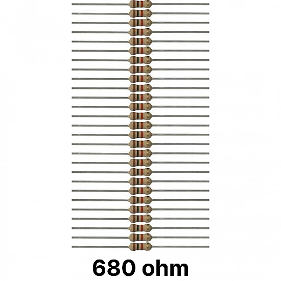50 piece of 680 ohm Resistor 50 piece of 680 ohm Resistor