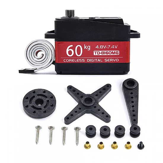 60KG 180 degree Digital Gear Metal Coreless Servo Motor 60KG 180 degree Digital Gear Metal Coreless Servo Motor