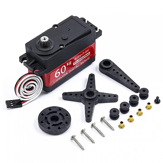 60KG 180 degree Digital Gear Metal Coreless Servo Motor 60KG 180 degree Digital Gear Metal Coreless Servo Motor