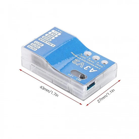 A3 V2 Flight Controller 6-Axis Gyro Stabilizer for RC Airplane A3 V2 Flight Controller 6-Axis Gyro Stabilizer for RC Airplane