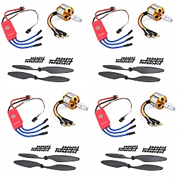 Combo of 1000KV Brushless Motor + 30A SimonK ESC + 1045 Propeller Pair (Set of 4) -  ImportDukan