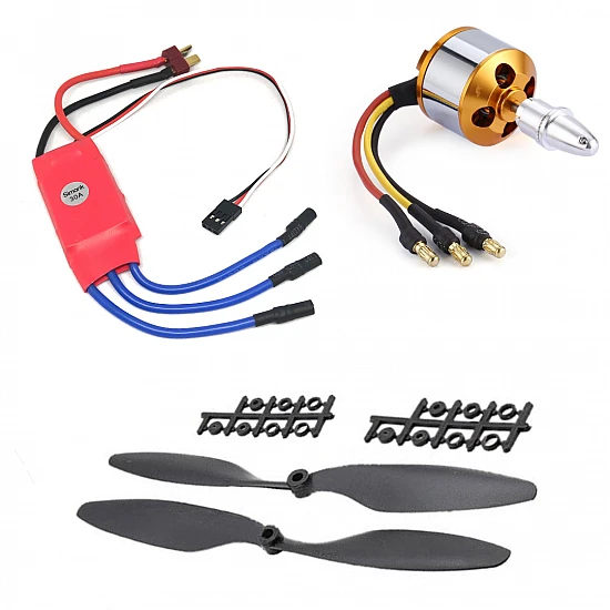 Combo of 1000KV Brushless Motor + 30A SimonK ESC + 1045 Propeller Pair Combo of 1000KV Brushless Motor + 30A SimonK ESC + 1045 Propeller Pair