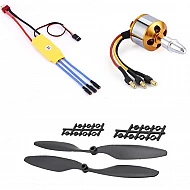 Combo of 1000KV Brushless Motor + 30A ESC + 1045 Propeller Pair 