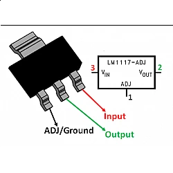 AMS1117 5 Volt SOT223  Voltage Regulator IC