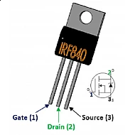 IRF840 N-channel 8A 500V Power MOSFET