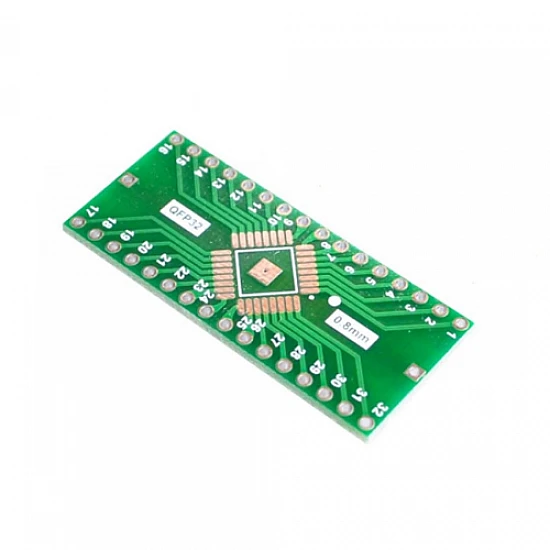 QFP32 SMD to DIP Adapter PCB Board QFP32 SMD to DIP Adapter PCB Board