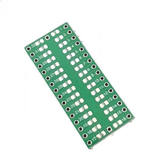 QFP32 SMD to DIP Adapter PCB Board QFP32 SMD to DIP Adapter PCB Board