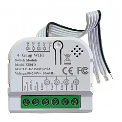 4 Channel Smart Wireless WIFI 10A Switch Work with Alexa , Smart life app, Google home and IFTTT (Tuya)