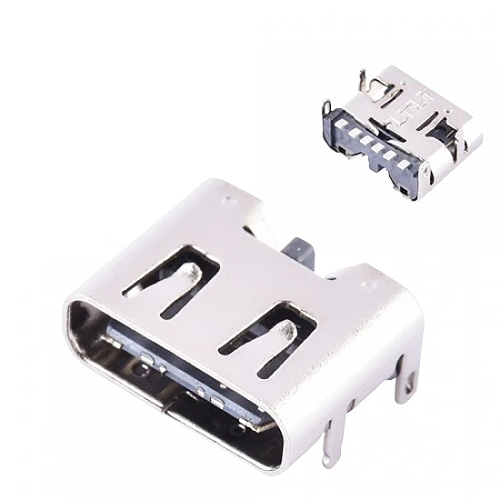 USB3.1 Type-C 6Pin SMD Female Socket Connector with 4 Fixed Feet | with shrapnel USB3.1 Type-C 6Pin SMD Female Socket Connector with 4 Fixed Feet | with shrapnel