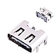 USB3.1 Type-C 6Pin SMD Female Socket Connector with 4 Fixed Feet | with shrapnel USB3.1 Type-C 6Pin SMD Female Socket Connector with 4 Fixed Feet | with shrapnel