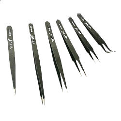Vetus Anti-Static Tweezers Set - 6pcs